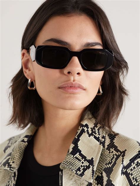 prada square acetate sunglasses